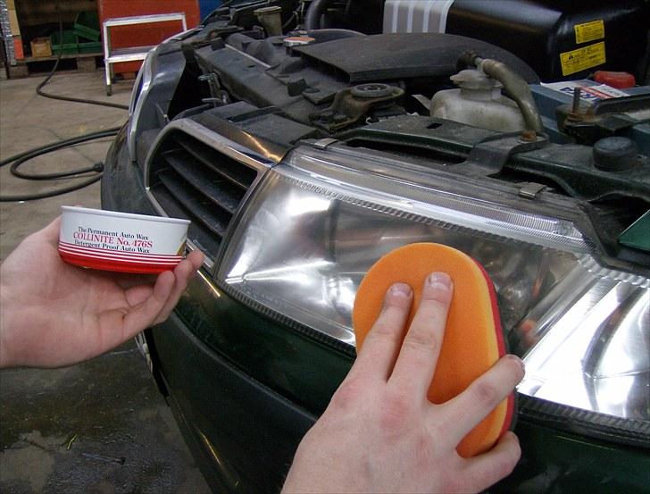 Førstegans polering af plastik lygter - Og til sidst en gang hård collinite voks billede 10