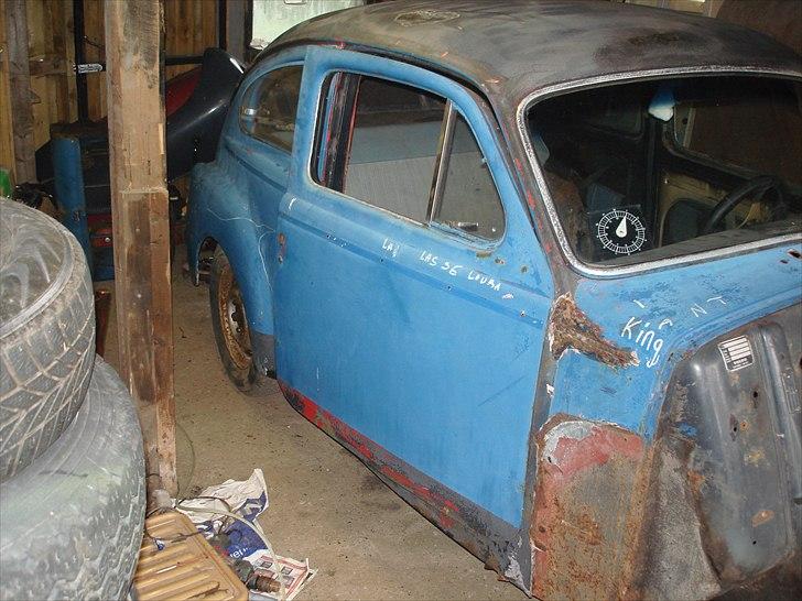 Volvo pv 544 renovering påbegyndt billede 13