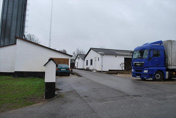 Lager i Vejle / Tørring - Vognmand læsser 24 tons træpiller af til mig.. billede 1