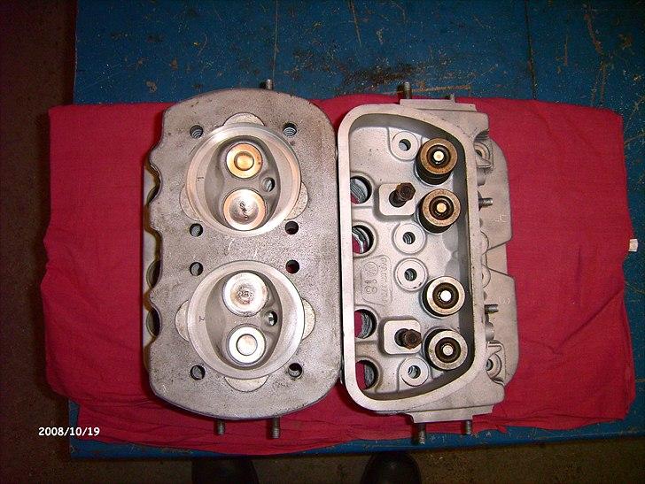VW Karmann Ghia Cabrio projekt - Rengjorte og renoverede toppe, fræset op til 1600 cylindre, dual port billede 7