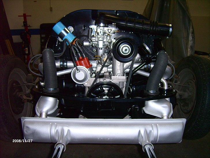 VW Karmann Ghia Cabrio projekt - Renoveret motor, m nye cyl, stempler, lejer mm nyt 200mm svinghjul og ny kobling billede 14