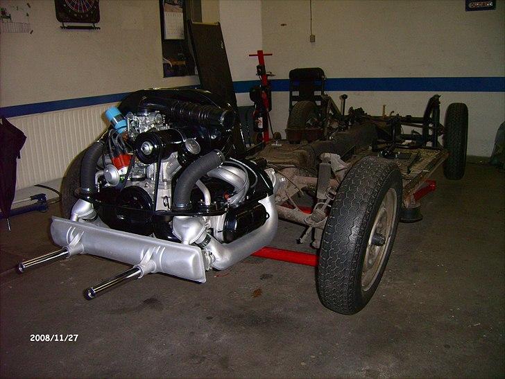 VW Karmann Ghia Cabrio projekt - Skulle lige prøve at starte den op, gik fint billede 15