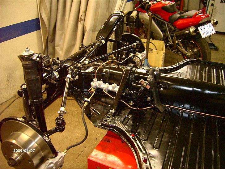 VW Karmann Ghia Cabrio projekt - Styretøj og bremser klar til brug billede 44