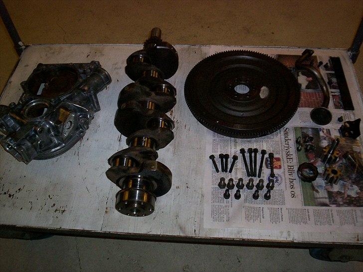 Opel CIH Projekt - Dele klar til montering. 2,0 kædehus og krumtap. Commodore svinghjul har tilfældigvis siddet på 2,0S fra 76, underligt. billede 33