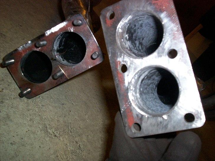 Opel CIH Projekt - Flanger svejst og portet da der gåes fra 2" til 1 3/4" billede 70