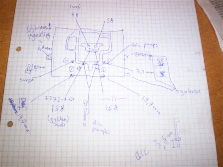Opel CIH Projekt - Det er rart ikke at være i tvivl om noget ved monteringen. Men de er nu ganske enkle opbygget. billede 97