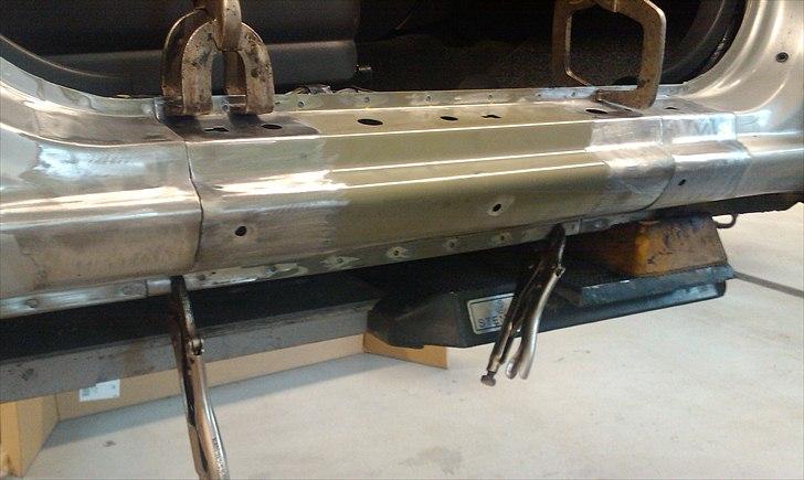 Lidt af det plade arbejde jeg laver på arbejde - Nyt stykke panel klar til at blive svejst i billede 28