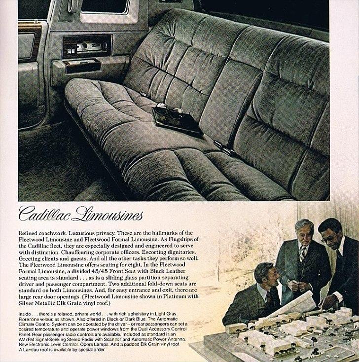 1978 Cadillac Fleetwood Long Sedan Limousine billede 38