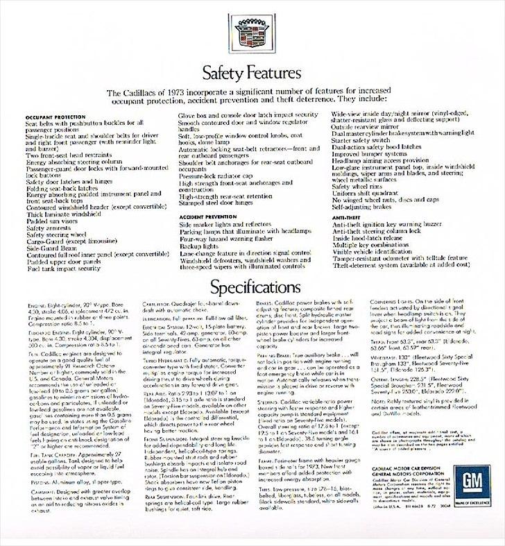 1973 Cadillac Coupe de Ville billede 74