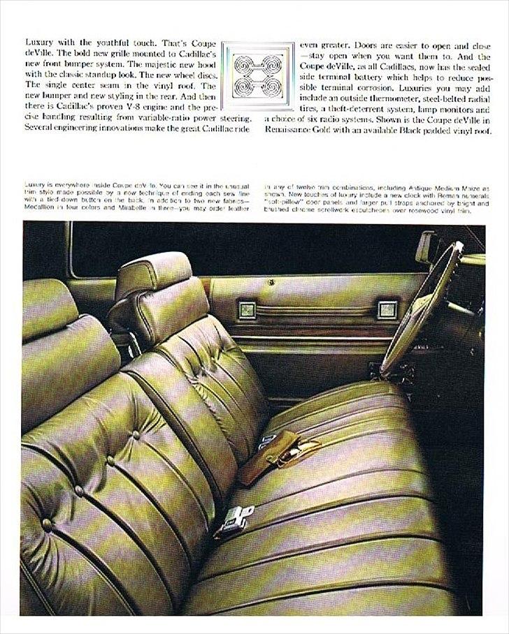 1973 Cadillac Coupe de Ville billede 68