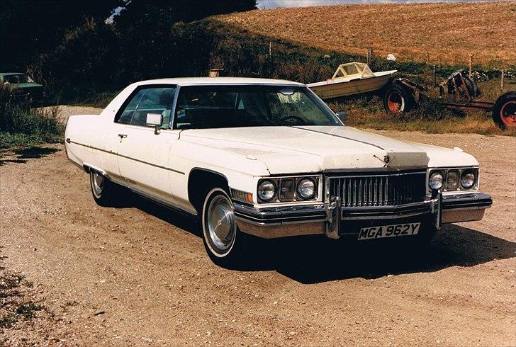 1973 Cadillac Coupe de Ville - Sidespejle i begge sider. billede 8