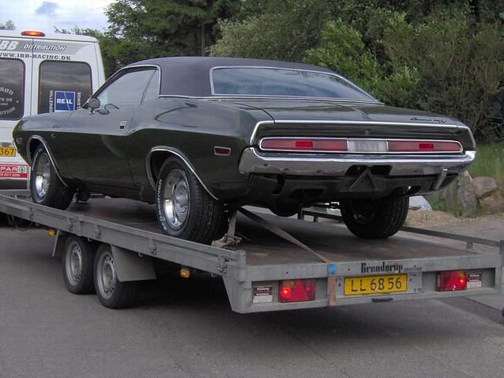 Min gamle 1970 Dodge Challenger R/T - Her blev den afhentet af ham jeg solgte den til billede 1