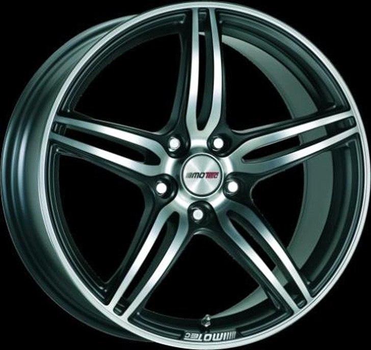 Fælge fra Aluxperten.dk - MoTec Penta Sort med poleret front. KUN HOS www.ALUXPERTEN.DK billede 12