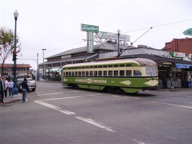 Lidt billeder fra en bilautists USA rejser! - Fishermans Wharf..... Bemærk venligst den feede sporvogn, der stadig er i almindelig daglig drift. billede 53