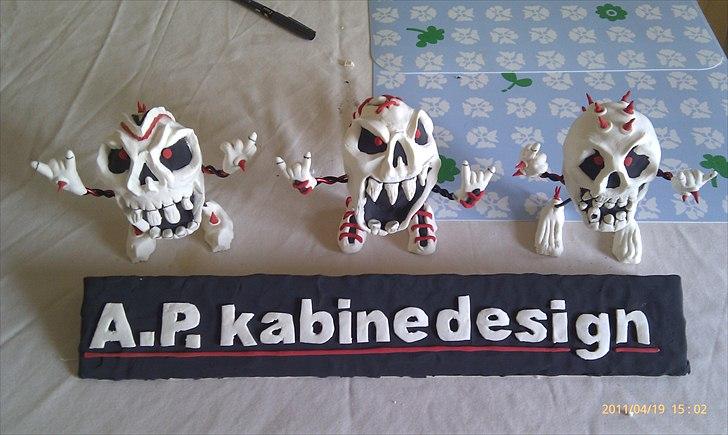 Reklame skilte til A.P kabine design billede 2