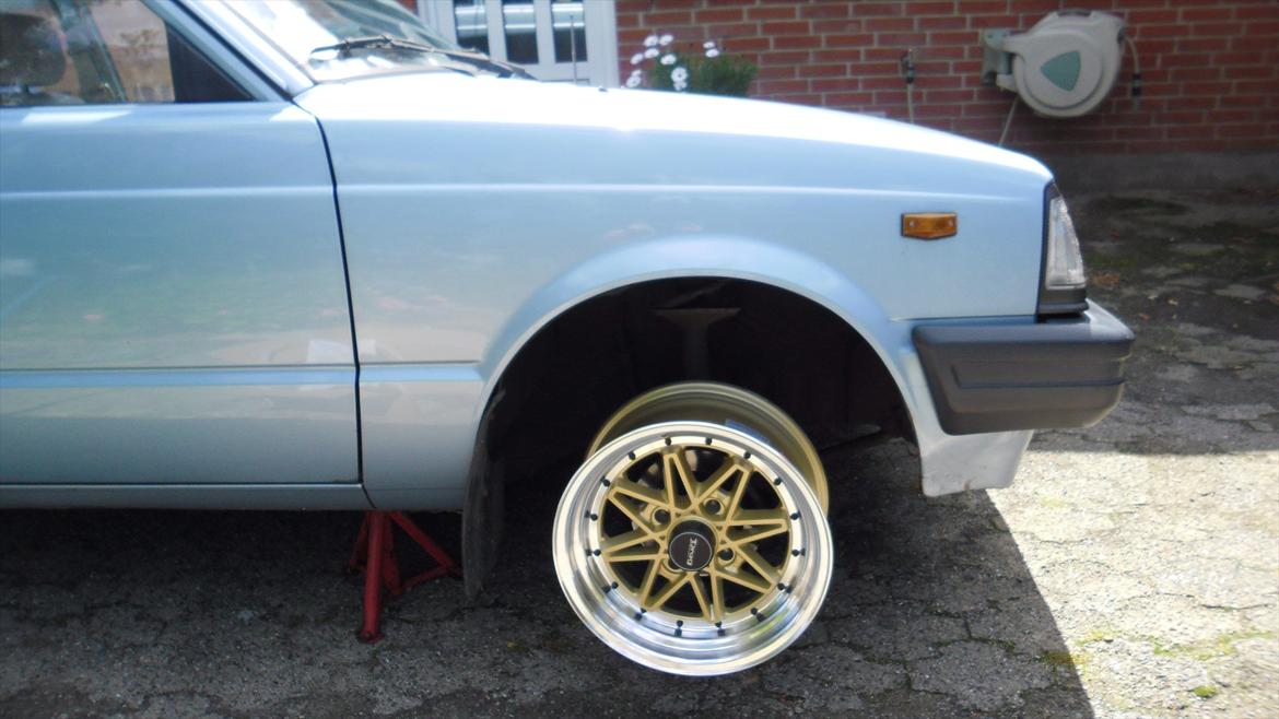 toyota starlet kp60 projekt - prøvemontering, me like billede 46