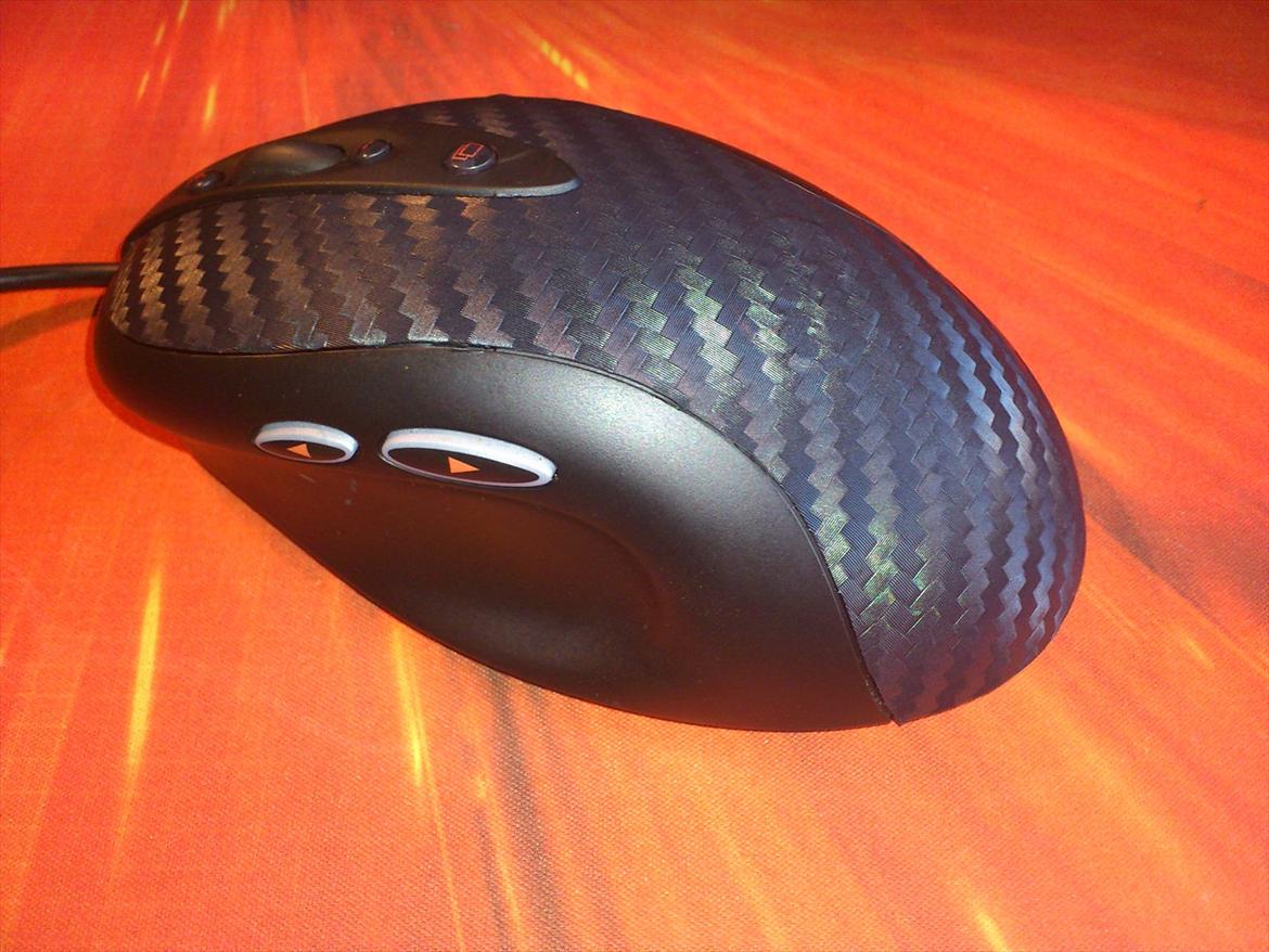 Lidt folie  - Igen lillebror's mus , efter en omgang med carbon folie billede 11