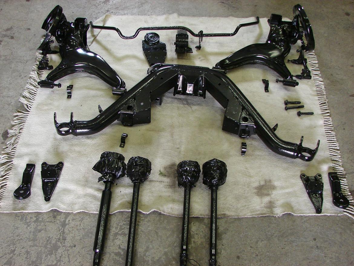 Golf 2 syncro projekt  - D.15-8-11 så er delene kommet tilbage efter at  de er blevet sandblæst og malet billede 151