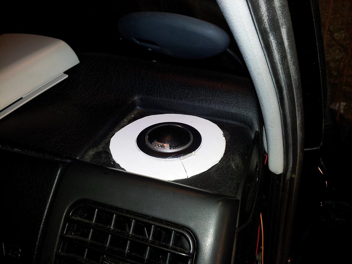 Støjdæmpning af golf3, Døre + nye højtalere. - undersænket, forhold til højre side, så nu kan det originale gitte sidde på :) billede 19