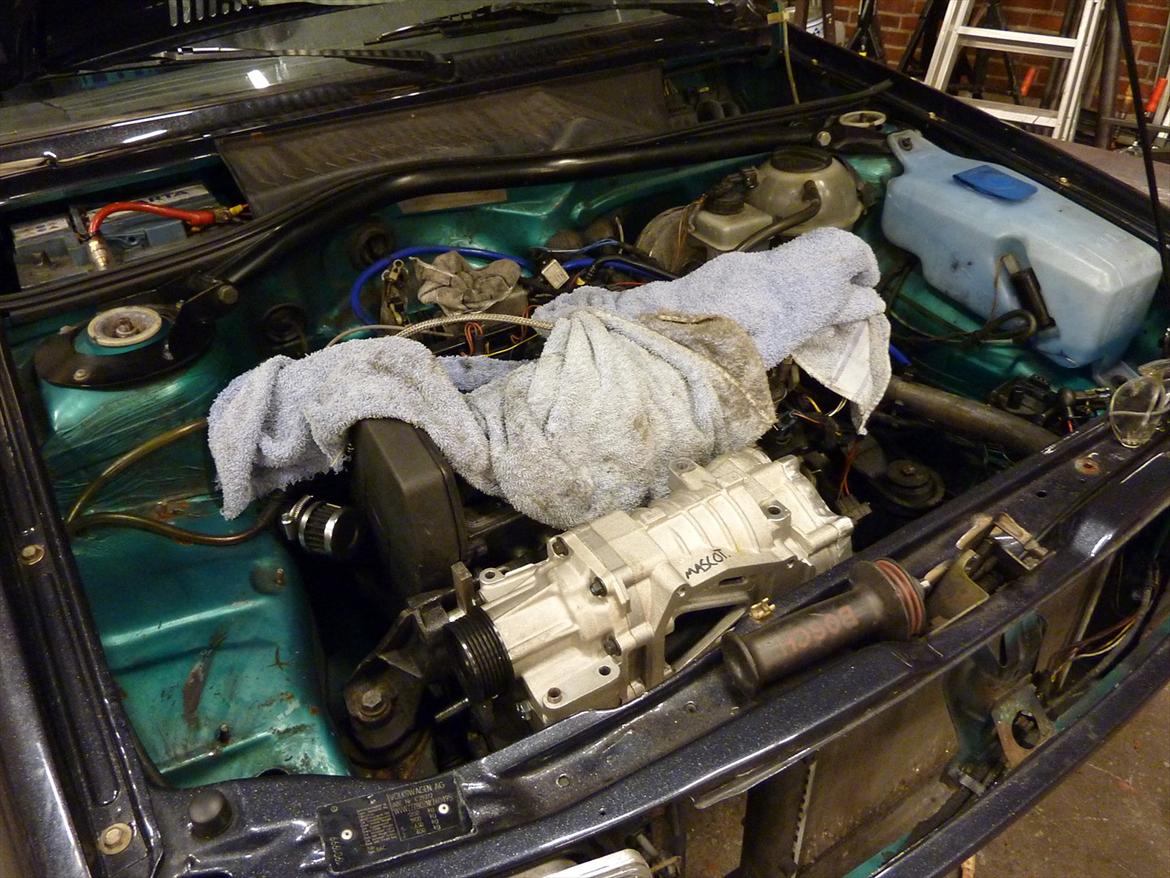 Eaton m45 kompressor på polo G40 billede 25