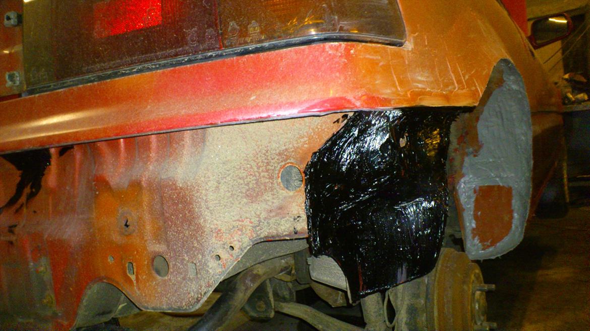 honda civic projekt - dinotrol rustbeskyttelse på hjørner og kit i inderskærme billede 47