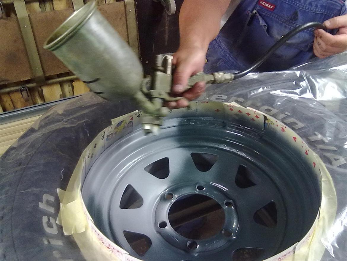 Rustarbejde, omlakering og undervognsbehandling - Første lag farve :-) billede 26