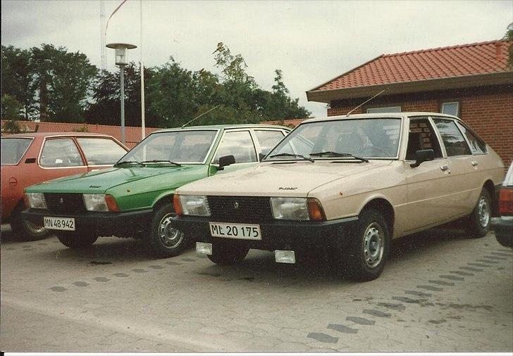 talbot simca 1307 gls - her i godt selvskab med min mors 1308s  var den grønne metal farve mon org ? billede 3