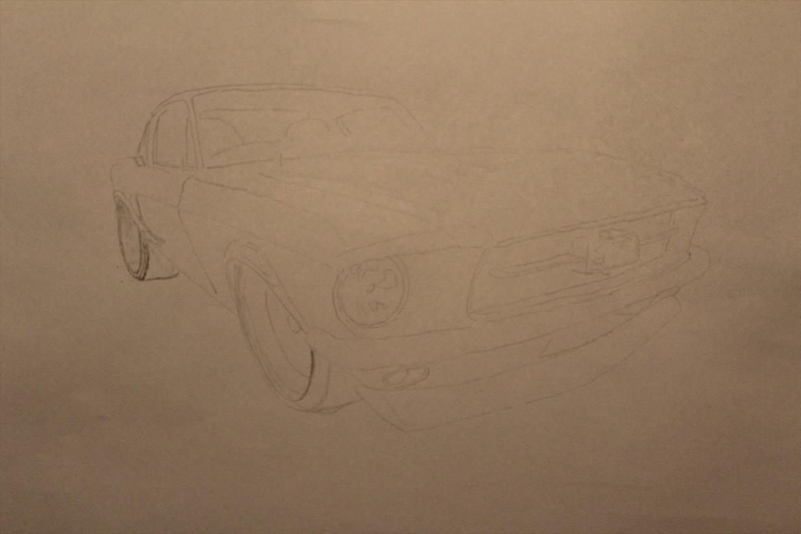 Mustang tegning billede 2