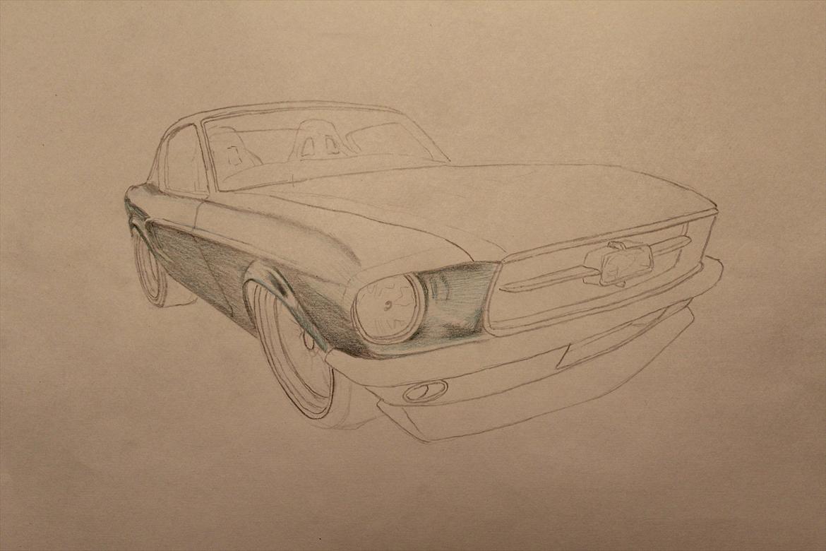 Mustang tegning billede 3