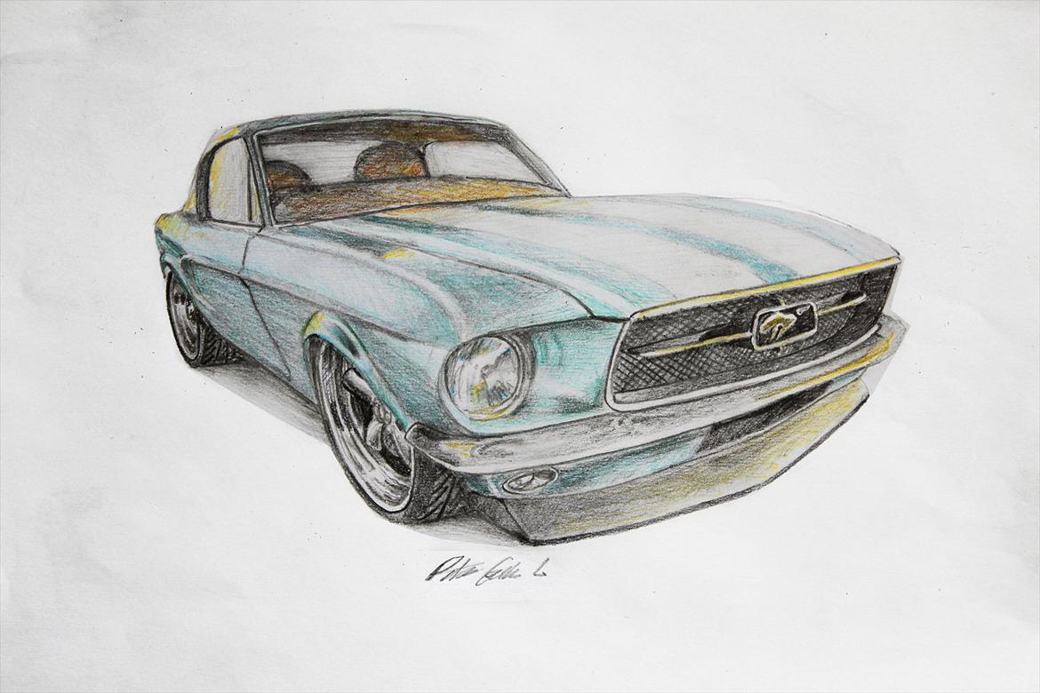 Mustang tegning billede 1