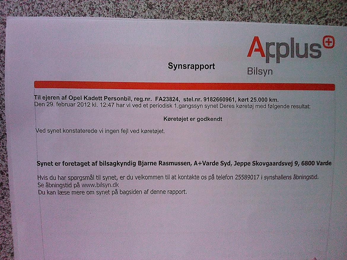 Rust i ny indkøbt Opel Kadett C - Lækkert lækkert... billede 1