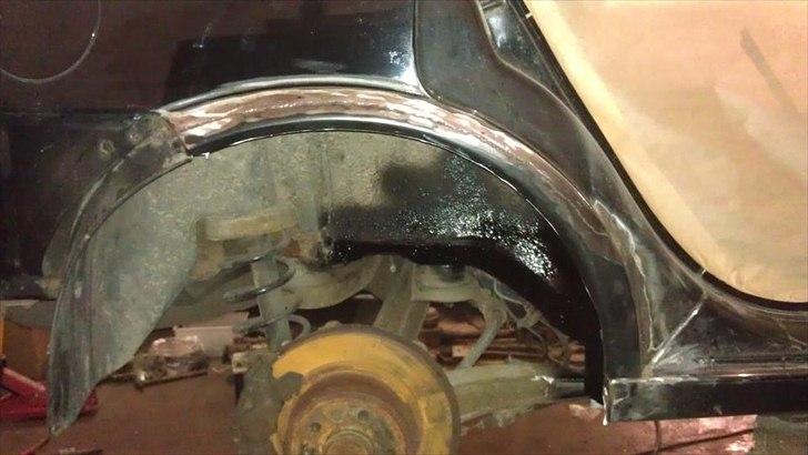 VECTRA B V6 RENOVERING/TUNING/STYLING - så kom der ny skærmkant i, fuldsvejset og trukket 10 mm ud og inderskærm i bunden,skærmkant er fuldsvejset billede 25