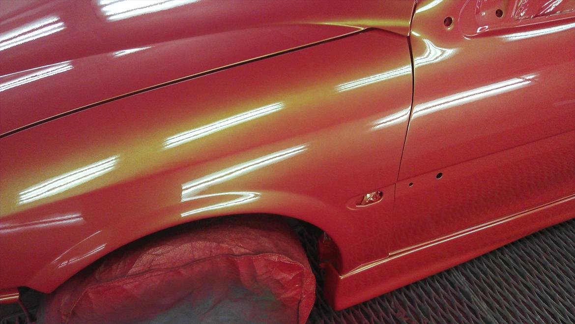 VECTRA B V6 RENOVERING/TUNING/STYLING - så kom der farve på karossen med 6x klarlak billede 44