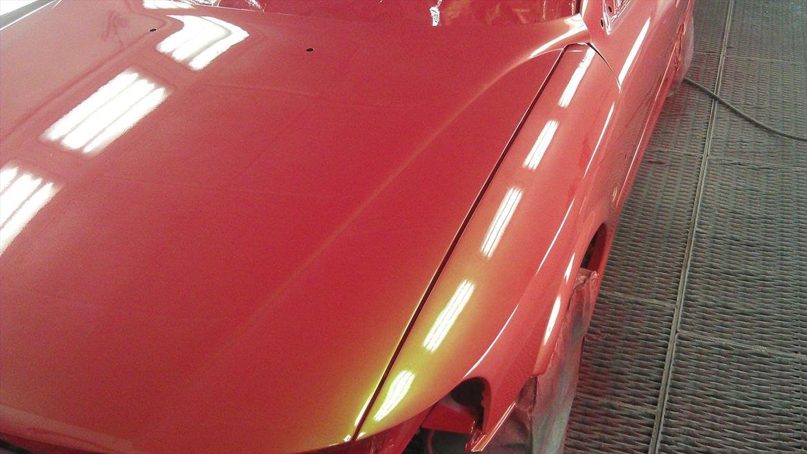 VECTRA B V6 RENOVERING/TUNING/STYLING - så kom der farve på karossen med 6x klarlak billede 45
