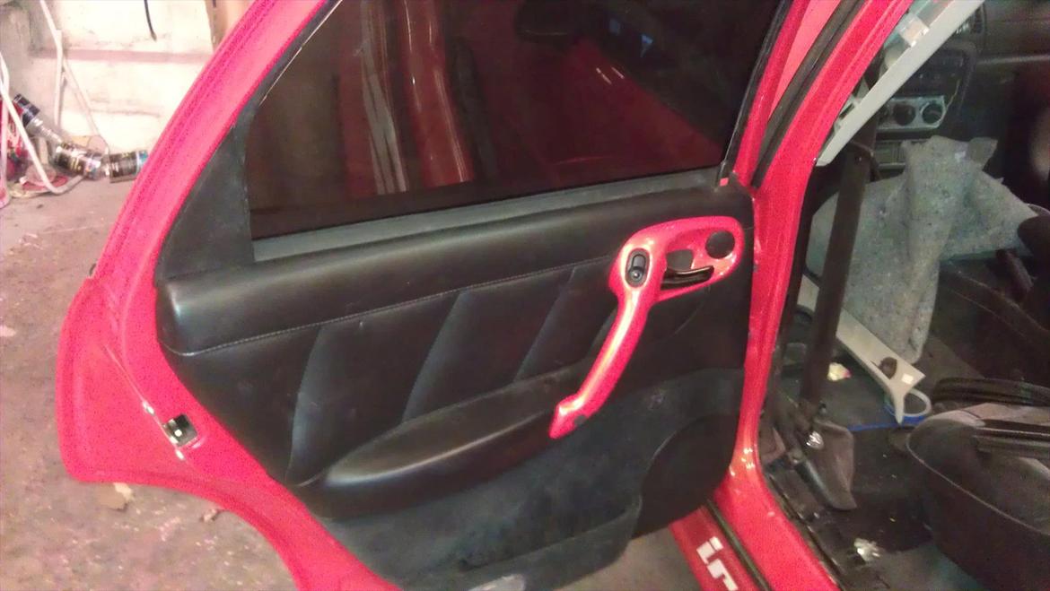 VECTRA B V6 RENOVERING/TUNING/STYLING - læderdørsider med indfarvede håndtag billede 59