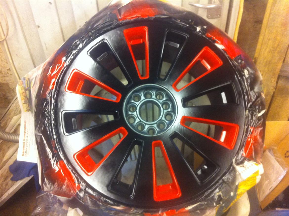 Ny Lak til alu fælge. - Så har det fået klar lak. billede 17