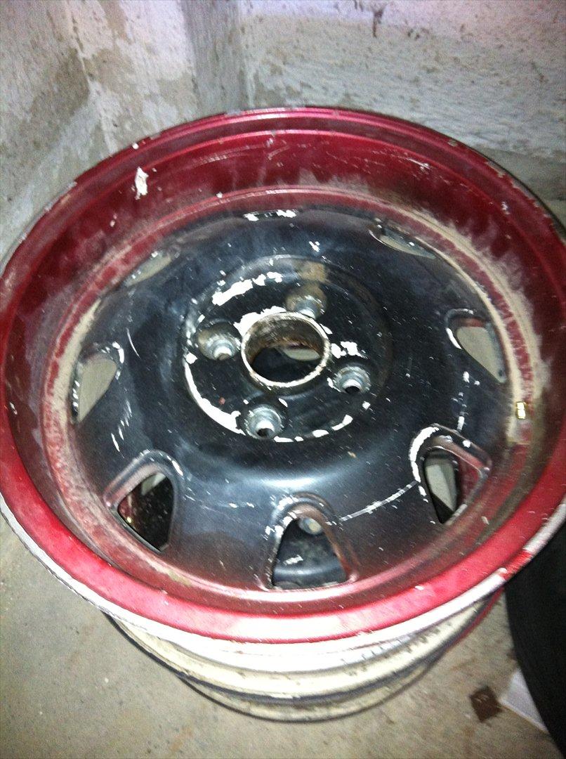 Ats Cup 4x100 - 2 fælge er denne farve inden jeg begyndte billede 1