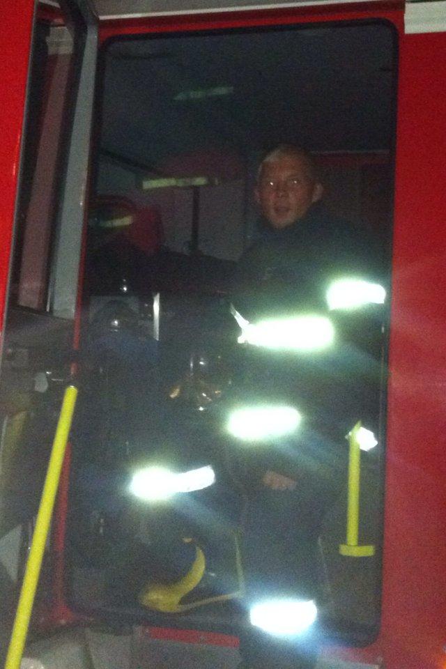 lidt billeder af mig i min fritid - første gang jeg sidder i en brandbil billede 3