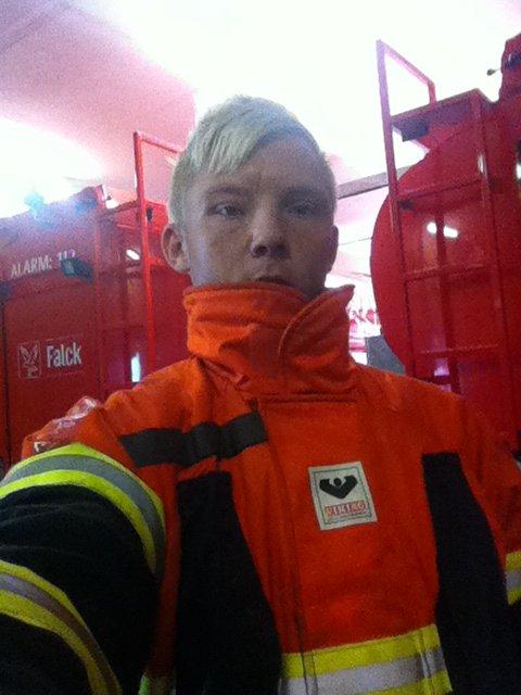 lidt billeder af mig i min fritid - mig selv på brørup brandstation billede 5