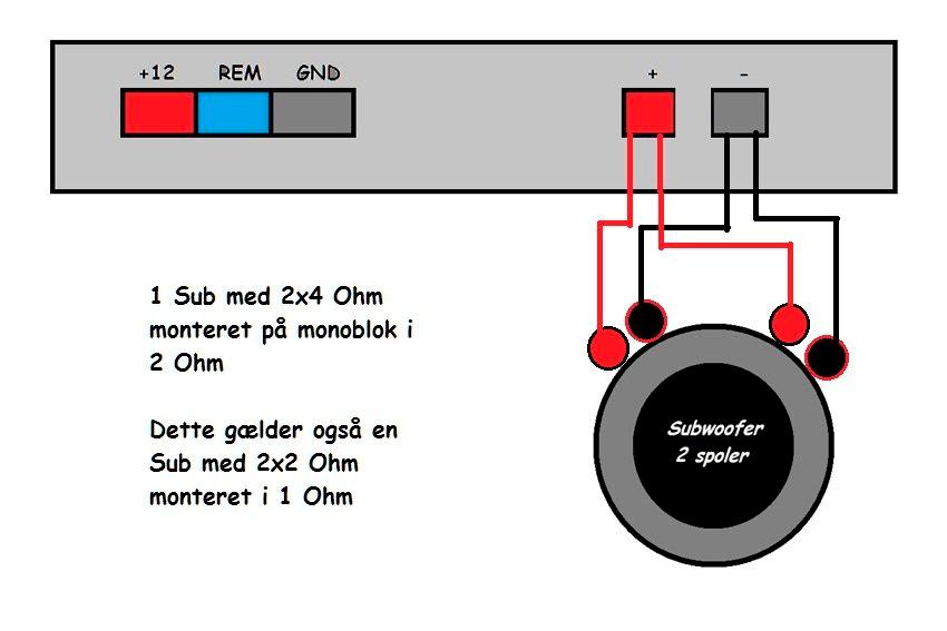 kan du tilslutte to subs til en mono forstærker
