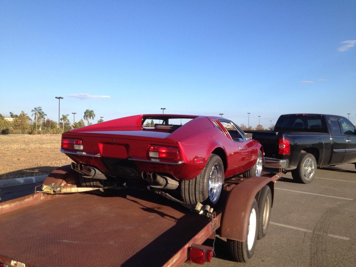 DeTomaso Pantera #2241 - Afhentet fra maleren. Nu skal den til indtræksfirmaet, og derefter tilbage for at få monteret ruder etc. billede 27