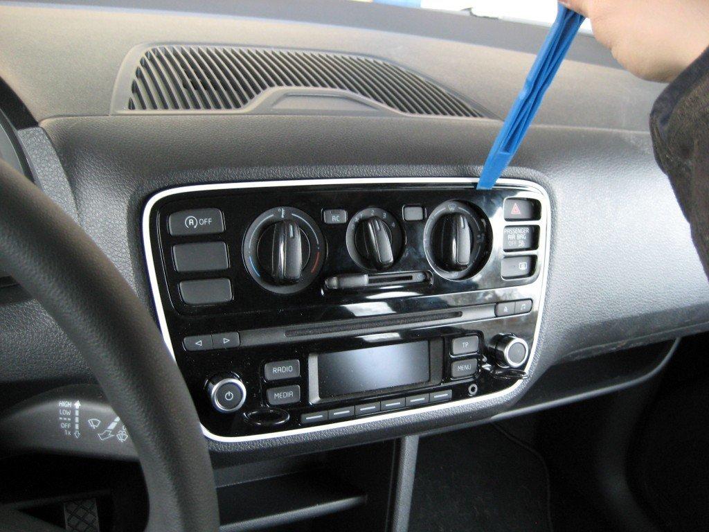 VW UP! 2DIN ombygning billede 2
