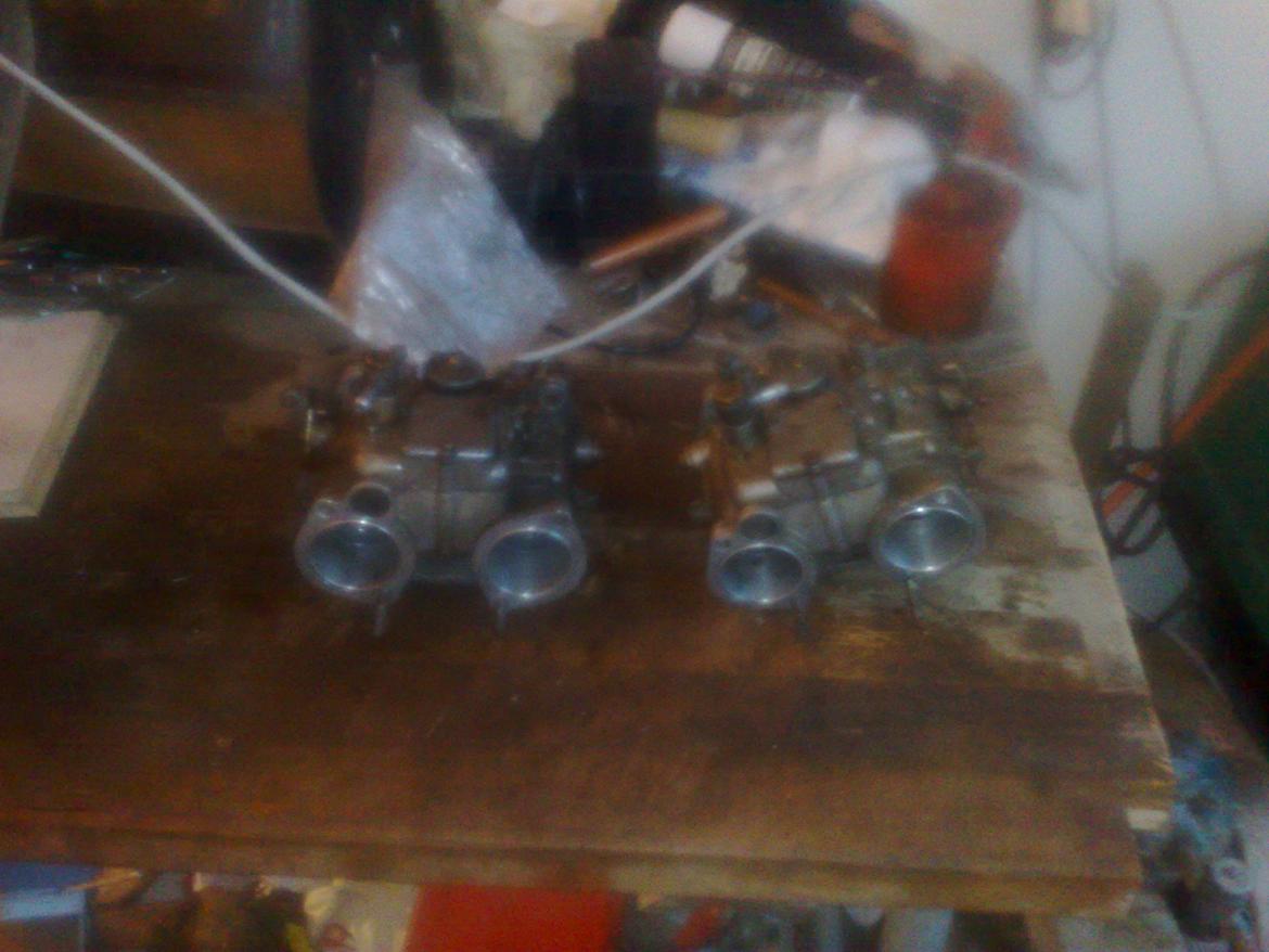  dobbelt 45mm solex karburator  billede 3
