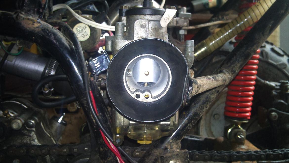turbo på 110 ccm kina atv ;) - en 28mm karburator bare for at den kunne få lidt mere benzin  billede 15