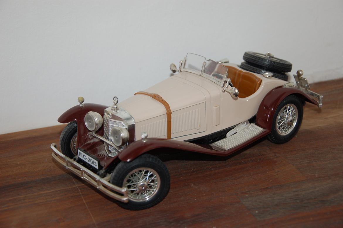 Mine modelbiler 1:18 - Mercedes Benz SSK 1928 Brun billede 40