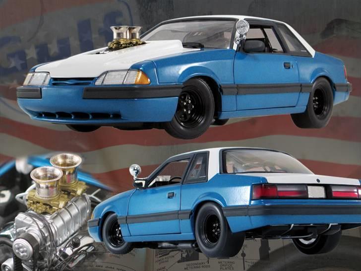 MODEL BILER i størrelse 1:43-1:24 og 1:18  - Gmp Diecast...

Ford Mustang 1987. ( Bounty hunter, Pork Chop Mustang )

Str: 1:18

Dette billede har jeg ikke selv taget, det er lånt fra nette, mest for at i kan få alle detaljer med på bilen billede 25