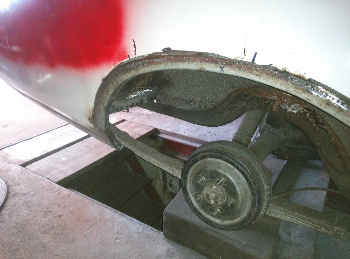 Dodge charger SE 1973 - Ny skærmkant monteret, den gamle var popnittet og lavet i dåseblik der var ca 0.3 mm tykt billede 30