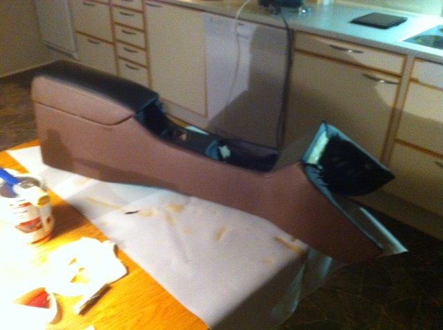 Carina E-xtreme - Så fik jeg midterkonsollen beklædt. Lidt pænere end grå plastic billede 164