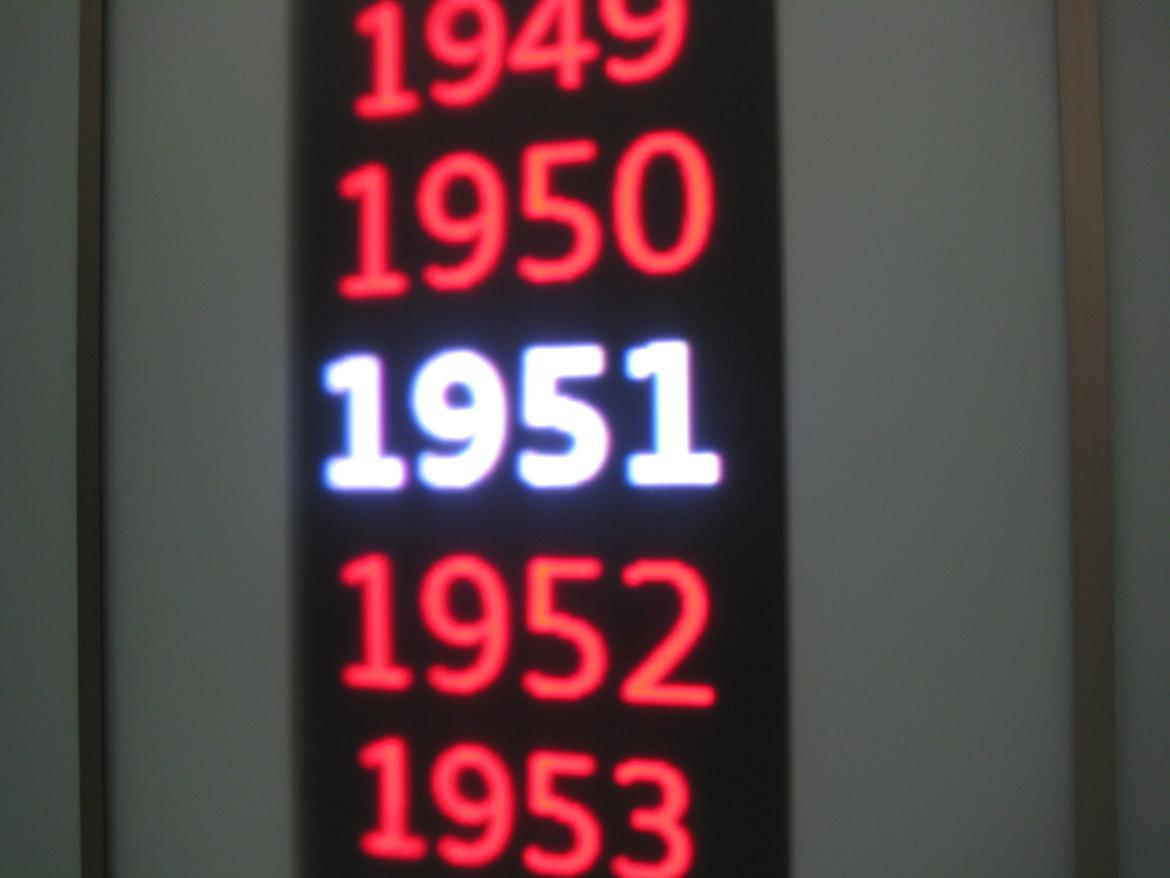 Random Audi Museum Tyskland.. - Fede elevatore i Audi Museum - alt afhængig af etage, så skiftede årtallene så det passede med årgangene på biler på den etage man nu valgte :) billede 13