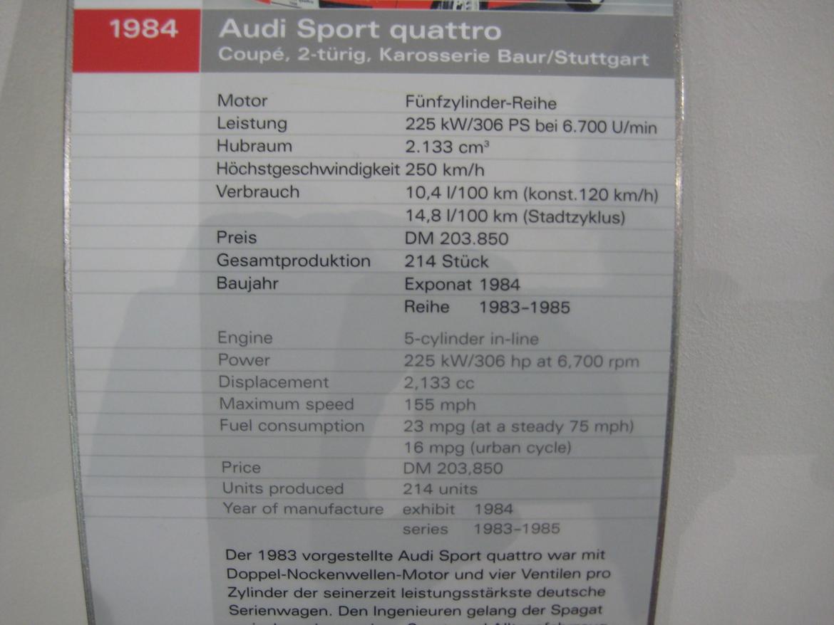Random Audi Museum Tyskland.. billede 53
